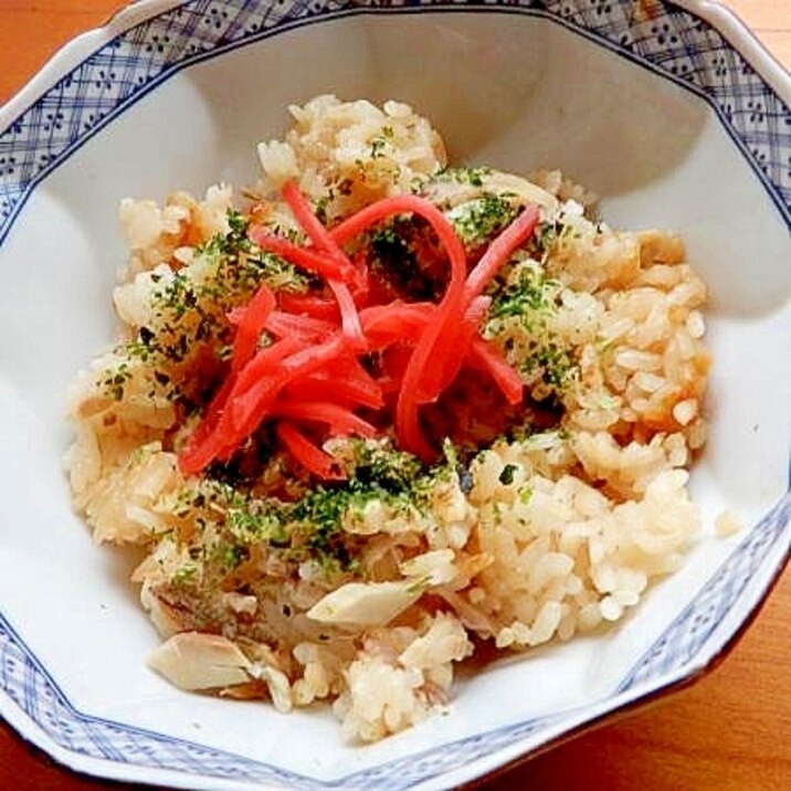 お焦げも美味❤干しホッケ炊き込みご飯♪(画像アリ)